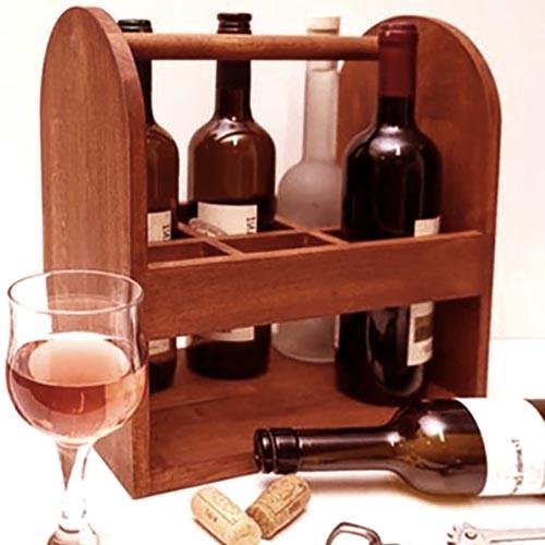 Полка для вина настольная Шони Шафран (Впс-011506)