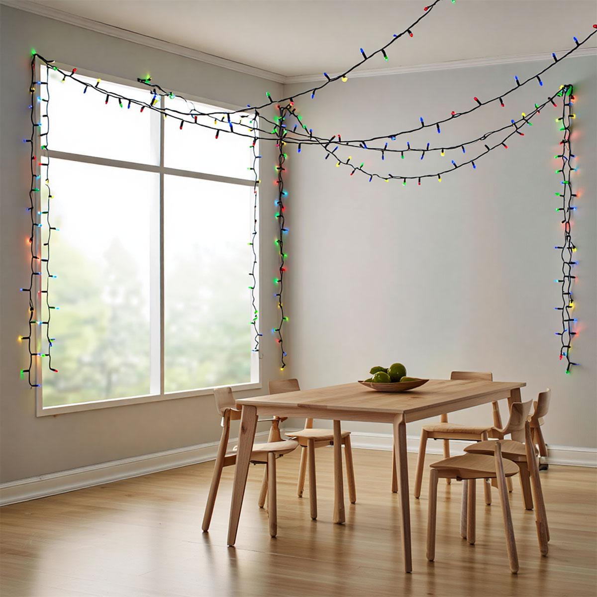 Гірлянда Нитка вулична 500 LED 50 м на сонячній батареї Чорний/Різнокольоровий (SB500L50MBML) - фото 4 Гірлянда Нитка вулична 500 LED 50 м на сонячній батареї Чорний/Різнокольоровий (SB500L50MBML) - фото 4