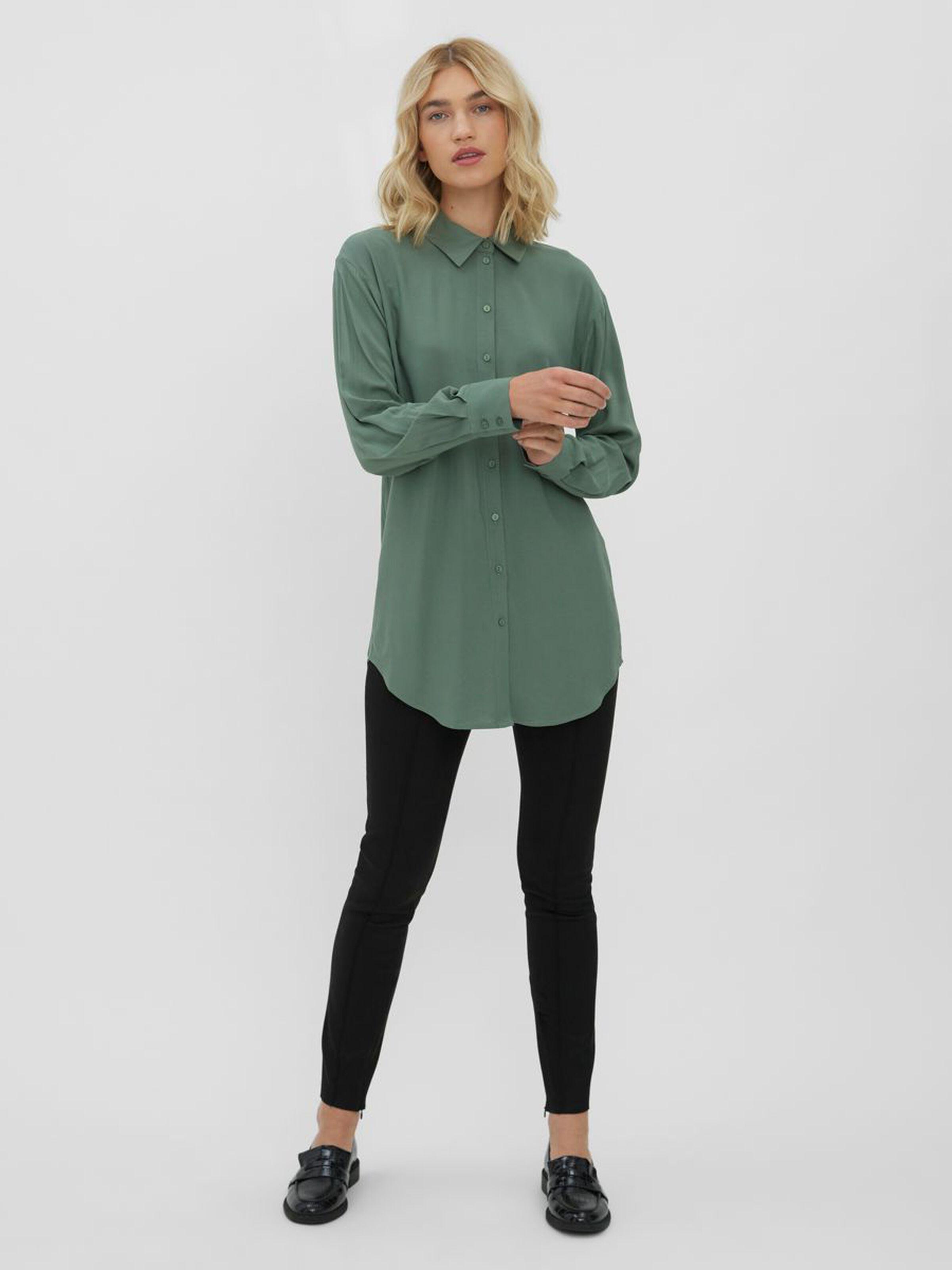 Сорочка жіноча Vero Moda 10260101 M Хакі - фото 3 Сорочка жіноча Vero Moda 10260101 M Хакі - фото 3