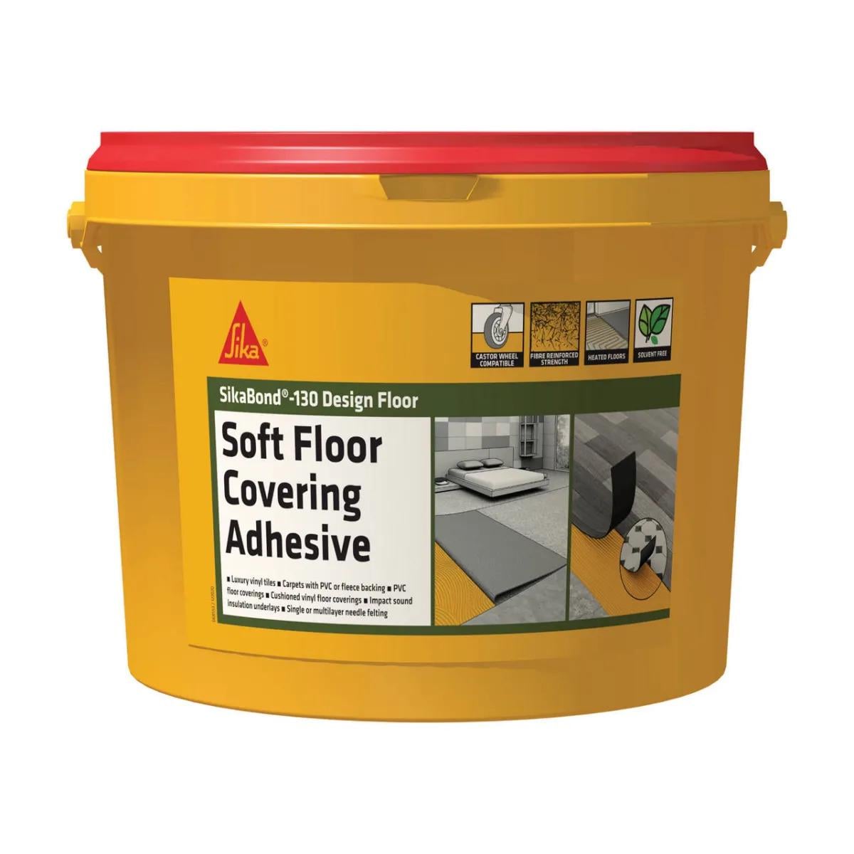 Клей для покрытий ПВХ SikaBond -130 Design Floor LVT усиленный фиброй 7 кг