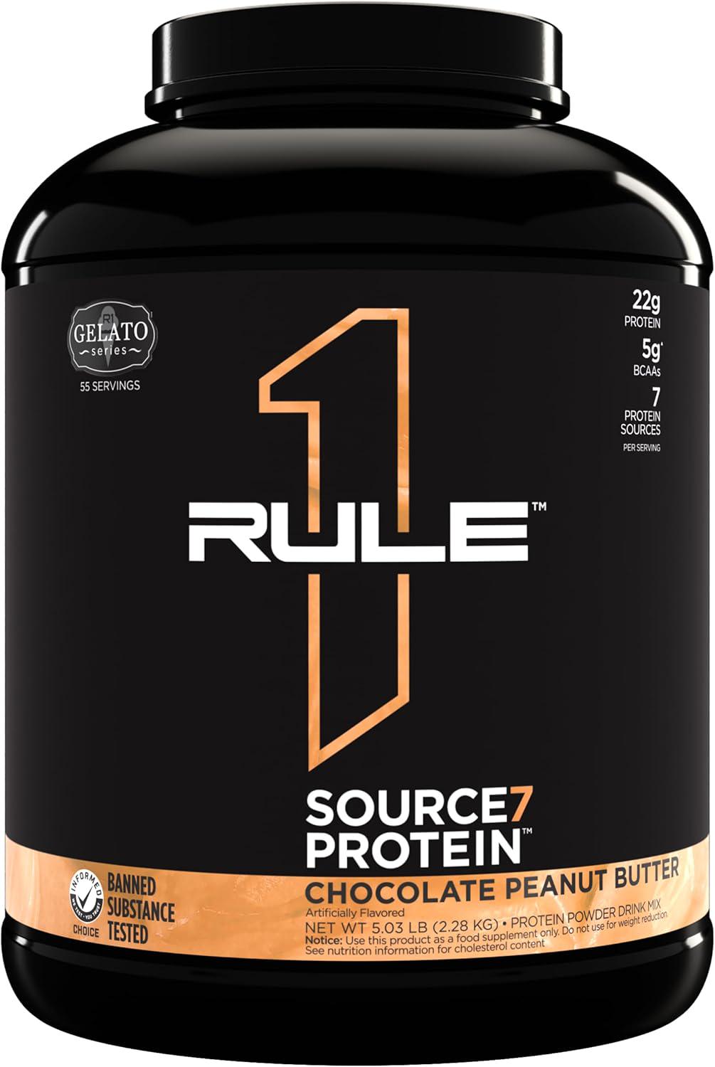 Протеин Rule One Source 7 Protein Chocolate Peanut Butter Gelato 2,27 кг