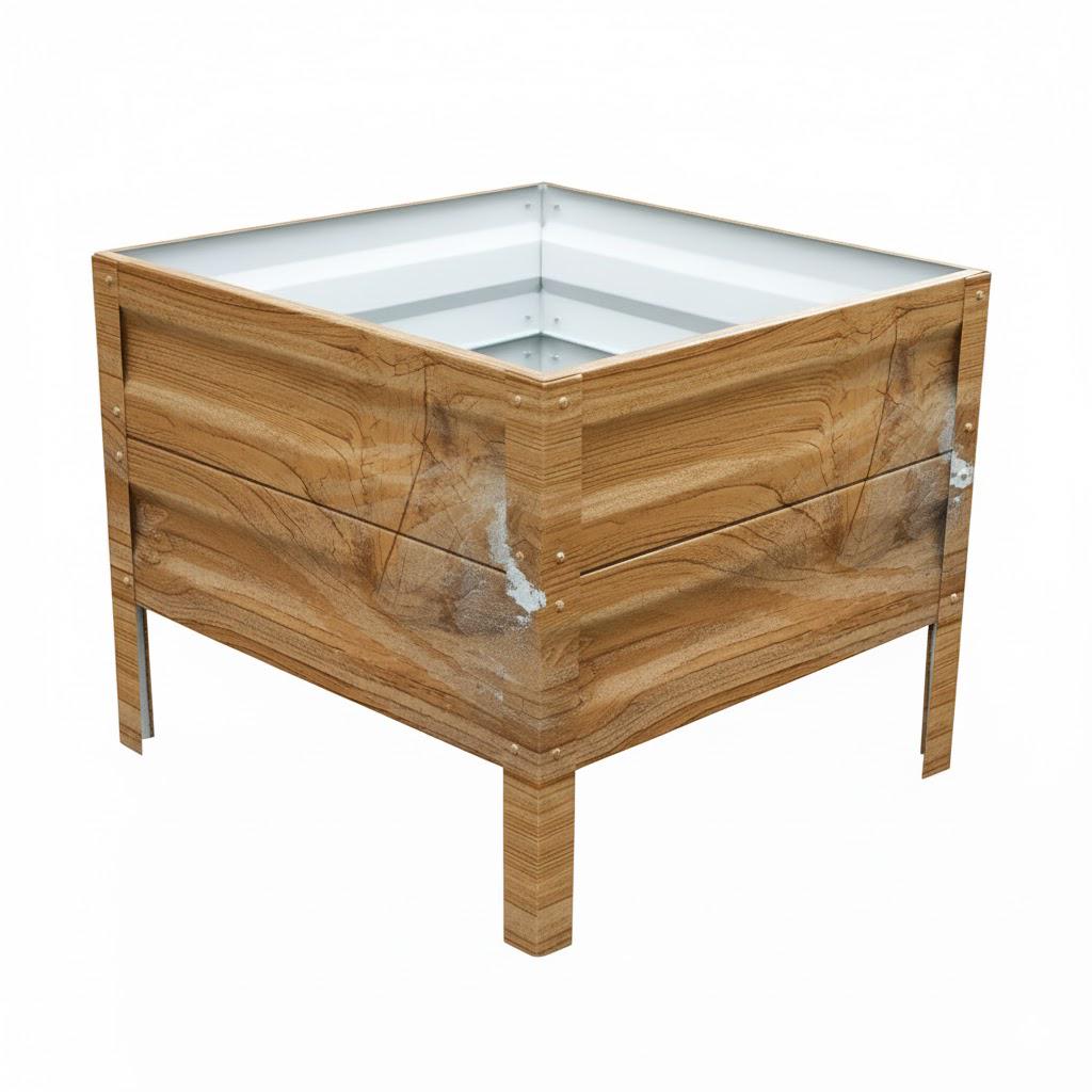 Грядка оцинкована SIMBUD 0,7х0,7х0,4 м Gold Multii