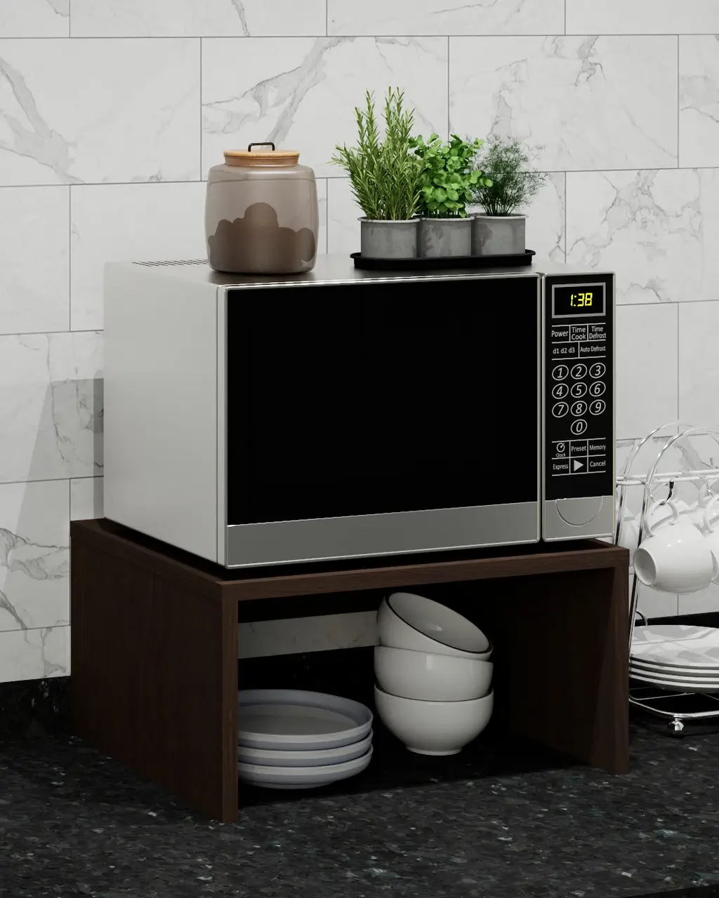 Полиця для мікрохвильової печі Венге (Мікро-6-5) - фото 1