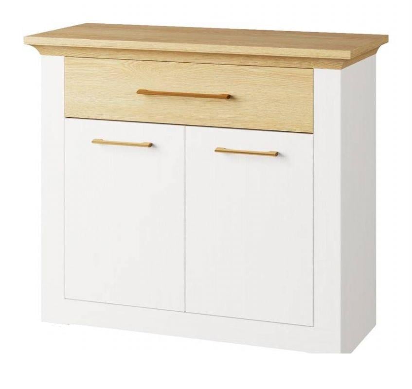 Комод в гостиную Світ Меблів Валерио 2Д 1Ш из ДСП Белый/Дуб Каменный Комод в гостиную Світ Меблів Валерио 2Д 1Ш из ДСП Белый/Дуб Каменный