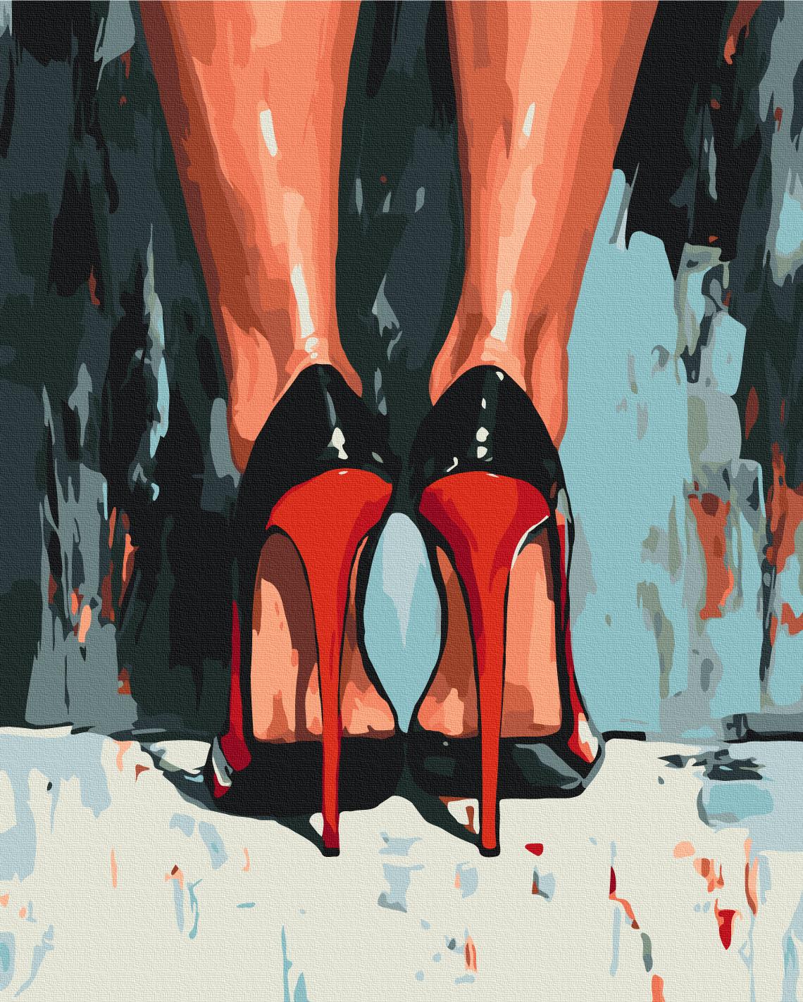 Картина по номерам Brushme Каблуки, которые решают все 40x50 см (BS54343)