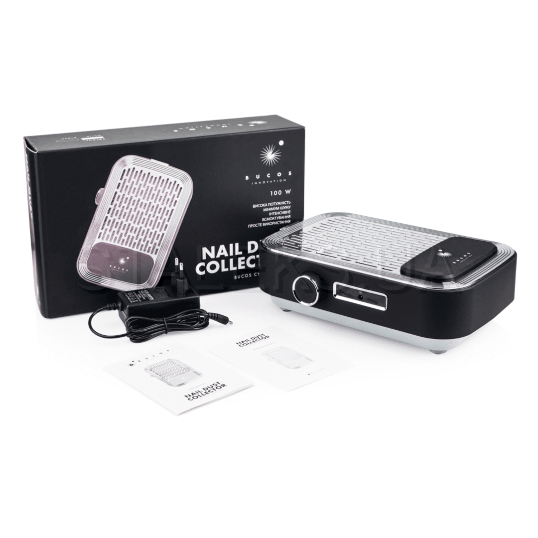 Вытяжка для маникюра Bucos V3B с НЕРА-фильтром V3-В 100 W Черный