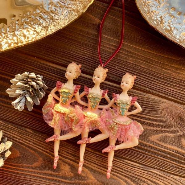 Декоративна підвісна фігурка Балерини 11x2,7x13,4 см - фото 2 Декоративна підвісна фігурка Балерини 11x2,7x13,4 см - фото 2