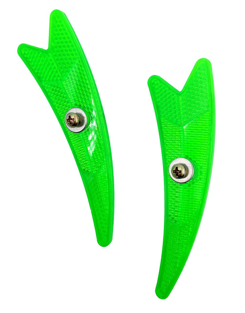 Катафоти на шпиці колеса велосипеда Салатовий (G0001052)