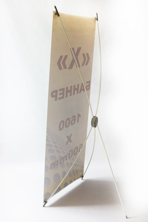 Рекламная конструкция для баннера Паук Oval 80х180 см (без баннера)