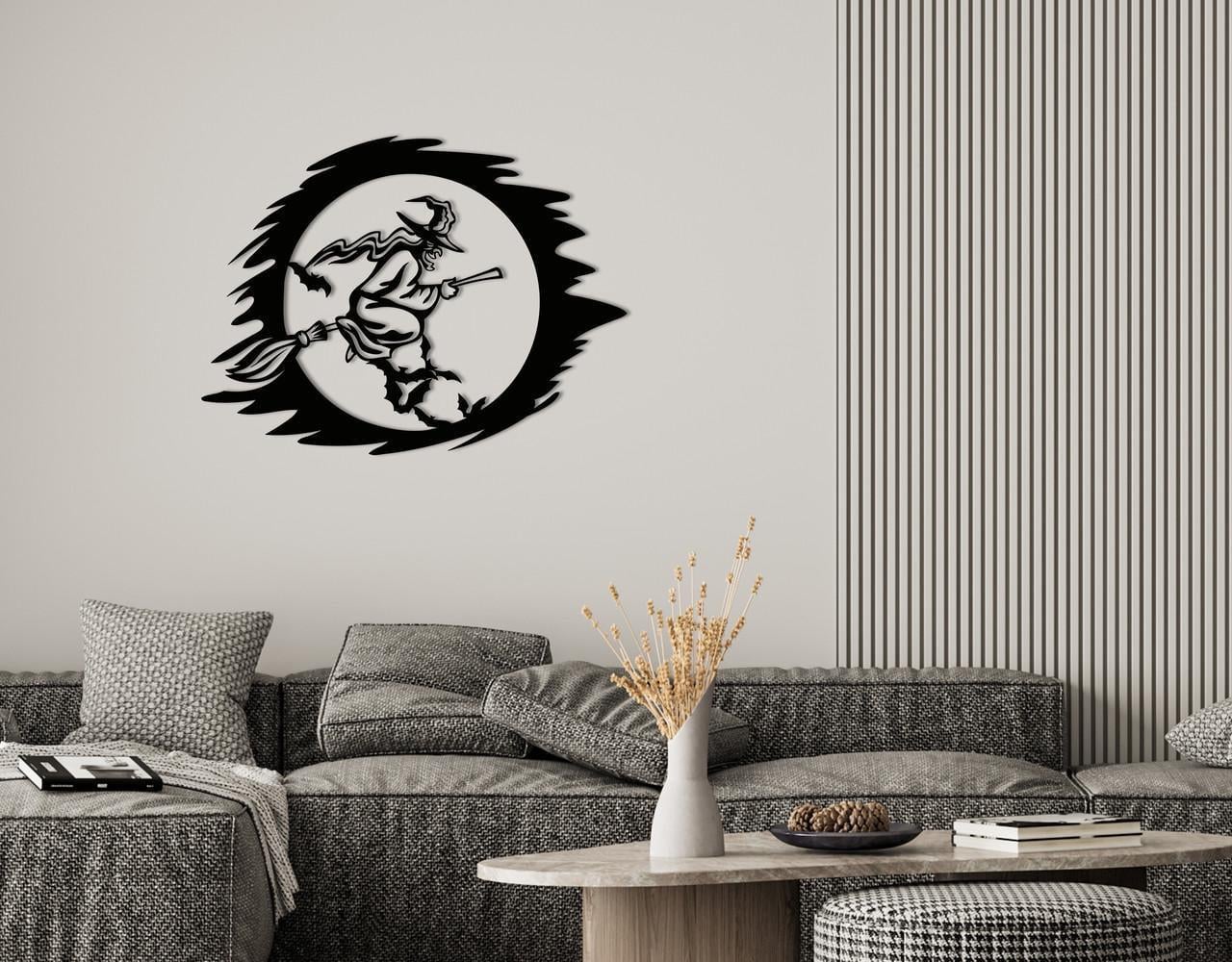 Декоративное панно на стену Upwood Decor Witch Halloween 70х93,1 см Black (1570475613)