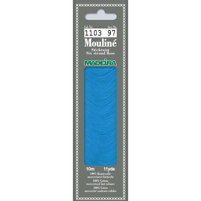 Нитки мулине Madeira 1103 Mouline Синий электрик