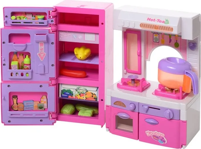 Кухня для Барби со светом и звуком/посуда и продукты (XS-14012)
