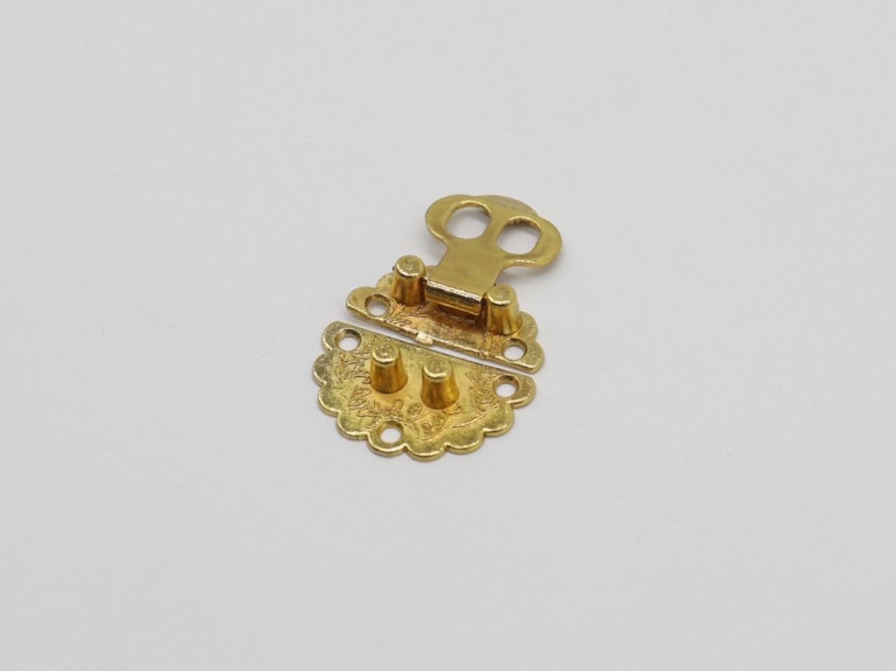 Замок круглый литый 30х30 мм Золотой (464696658) - фото 2