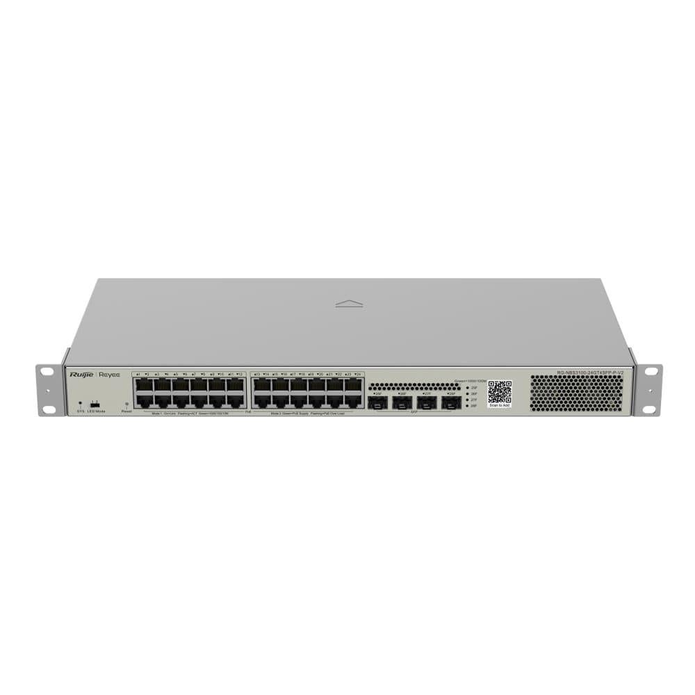 Коммутатор Ruijie 24-портовый PoE RG-NBS3100-24GT4SFP-P Коммутатор Ruijie 24-портовый PoE RG-NBS3100-24GT4SFP-P