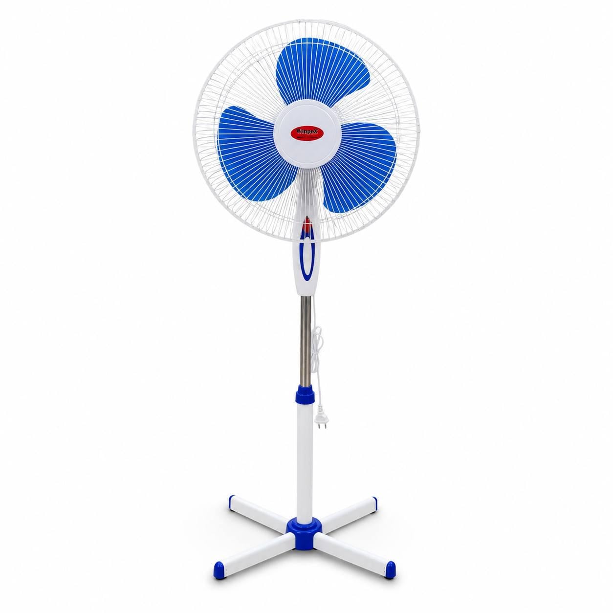 Вентилятор напольный WimpeX WX-1611 16" 100W 3 скорости/поворот 90 ° Белый (M1117)