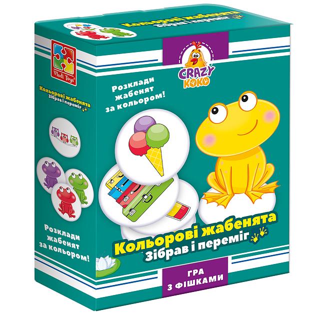Настільна гра розважальна Vladi Toys Crazy Koko Кольорові жабенята VT8025-06 (MTT-164024)