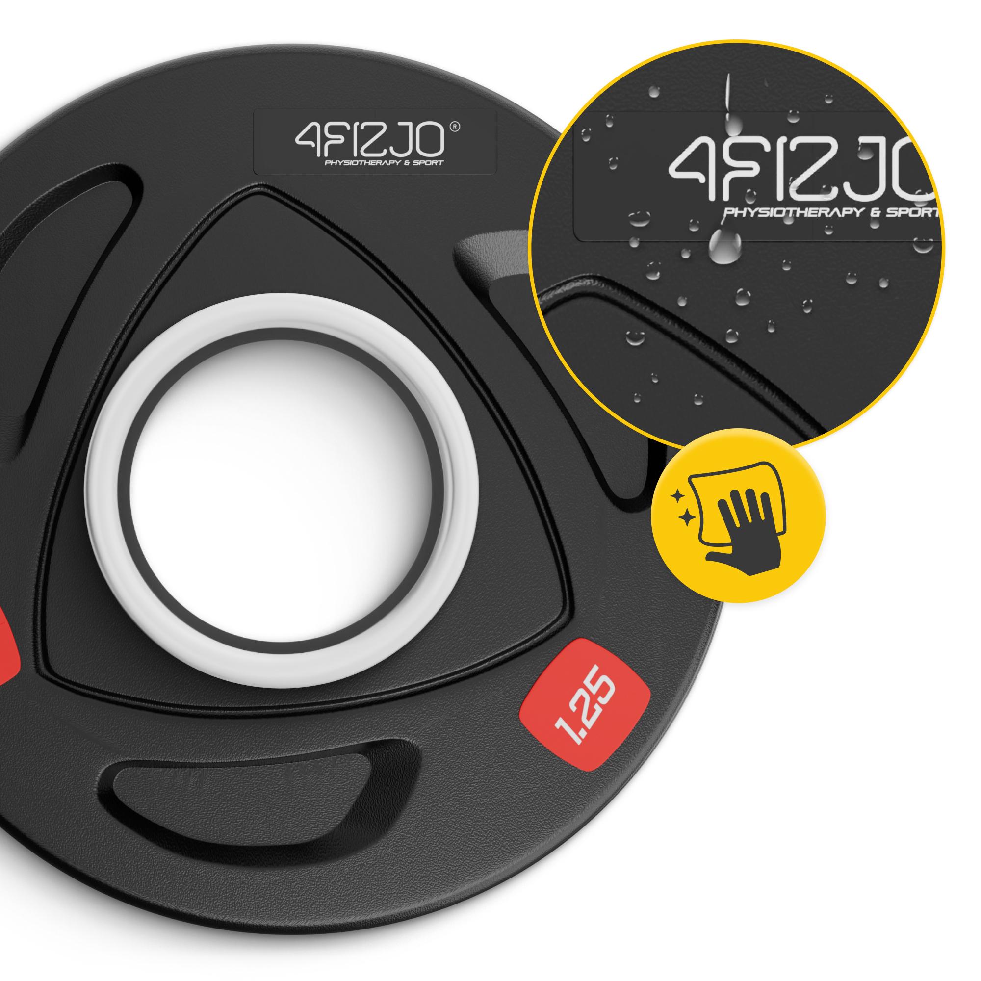 Диск олімпійський 4fizjo 2 шт. 1,25 кг 51 мм Black (P-5905973401258) - фото 2 Диск олімпійський 4fizjo 2 шт. 1,25 кг 51 мм Black (P-5905973401258) - фото 2