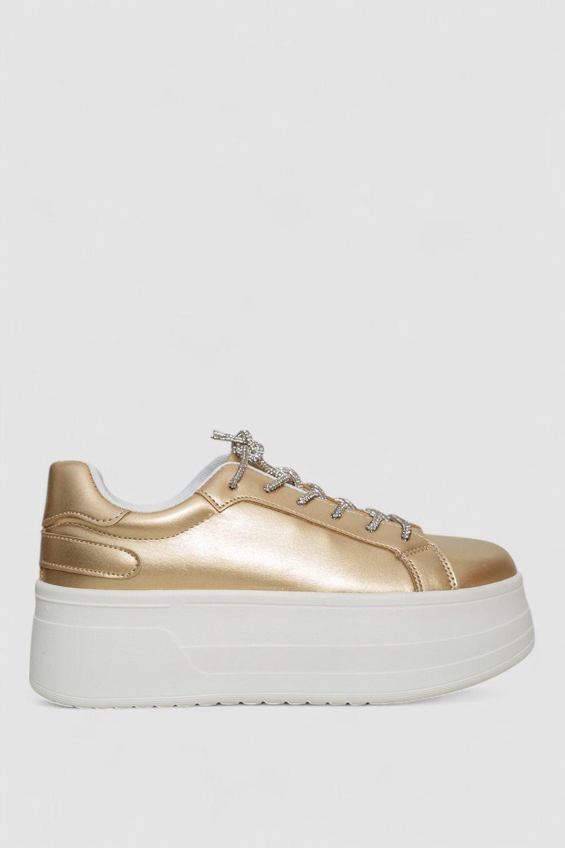 Кроссовки женские Gollmony 243R2024 р. 39 Золотистый (116715_835298)