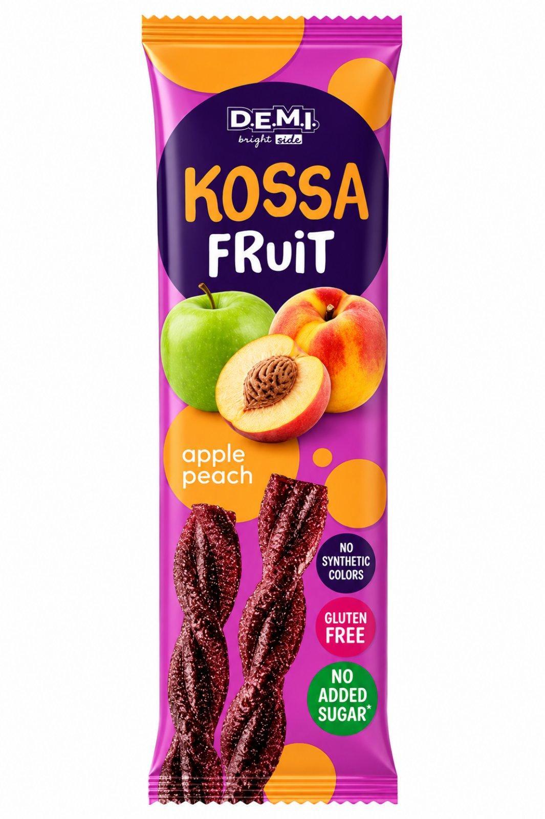 Пастила фруктовая DEMI Kossa Fruit с соком персика 30 шт. 15 г (60425)