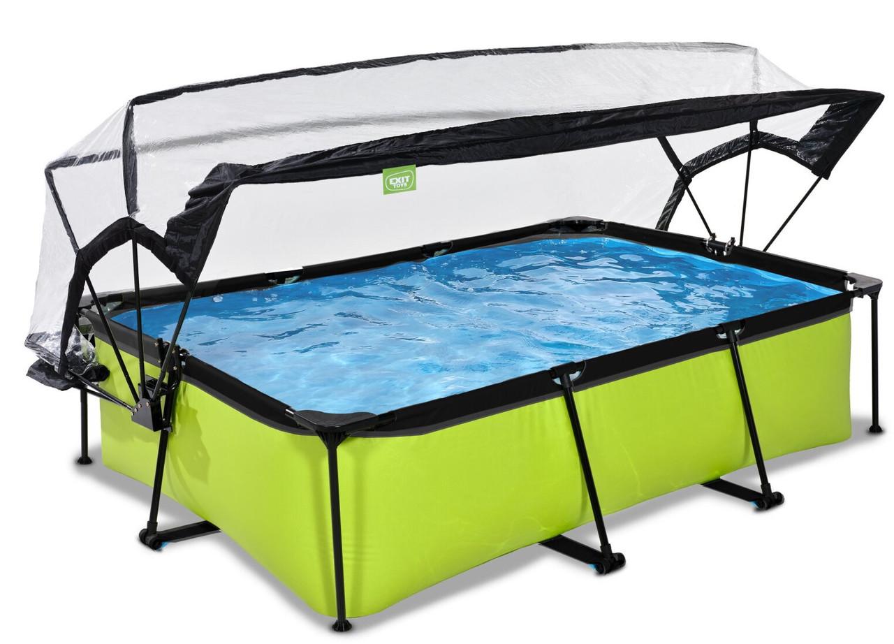 Бассейн Exit с куполом 220х150х65 см Лайм