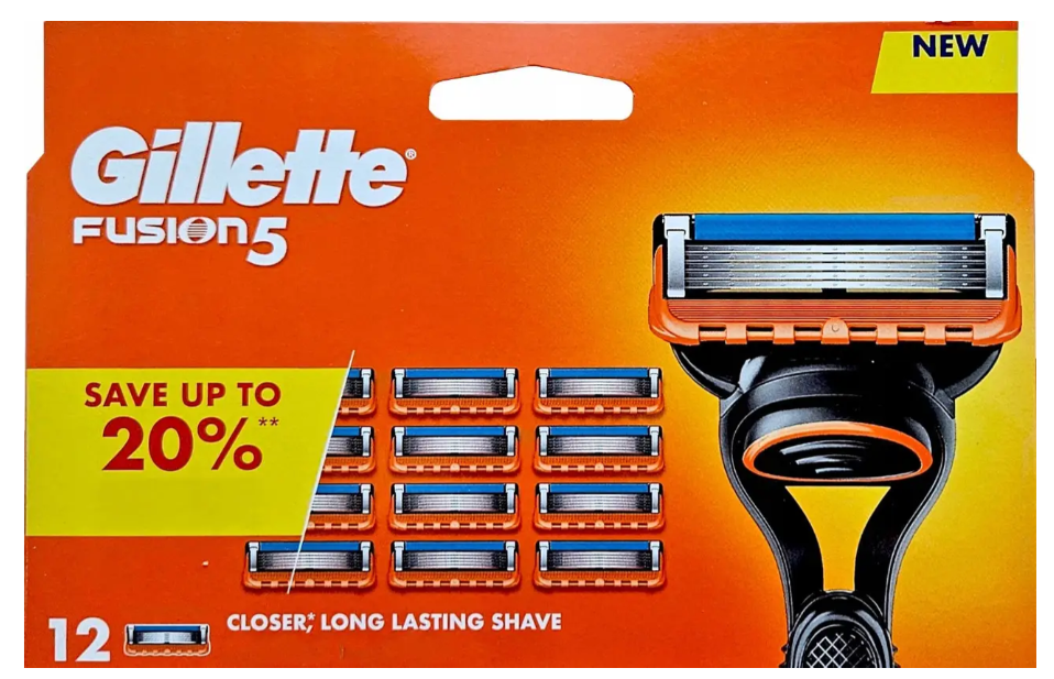 Змінні картриджі для гоління GILLETTE Fusion 5 12 шт. (3654232)