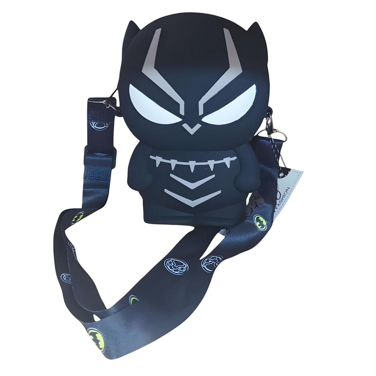 Сумка детская Супергерои Black Panther силиконовая с ремешком 18х12 см (25-511)