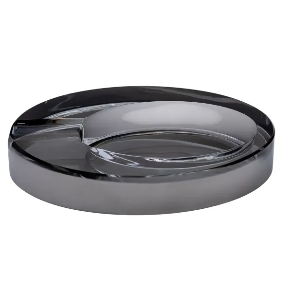 Попільничка скляна CIGARLOONG овальна Сірий