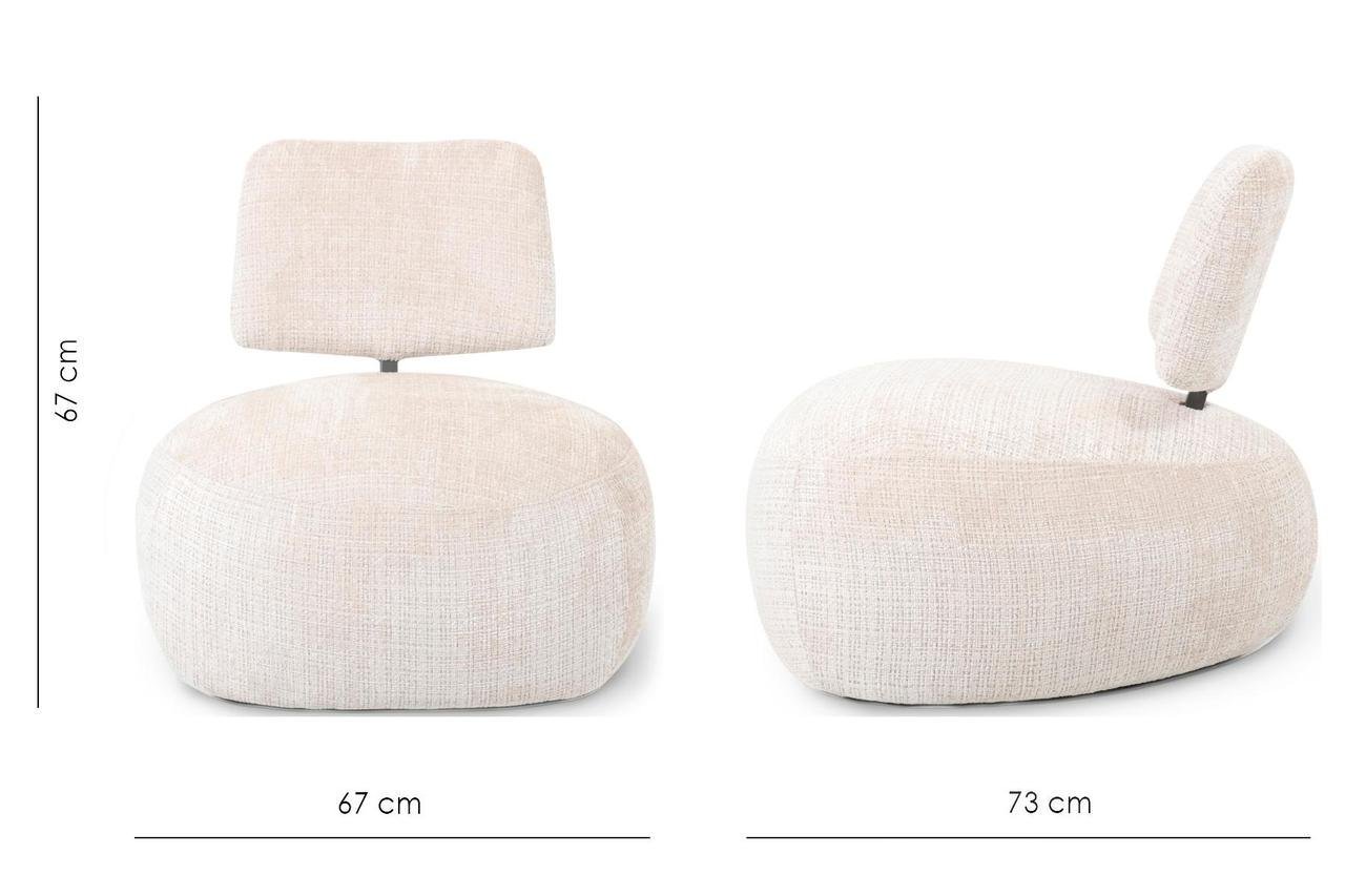 Крісло Solo Vanilla charm velvet (13904) - фото 6 Крісло Solo Vanilla charm velvet (13904) - фото 6