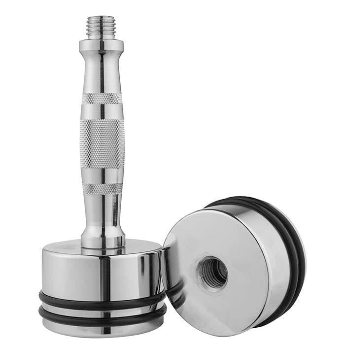 Гантель резиновое кольцо 7 кг 1 шт. Хром (80034D-7)