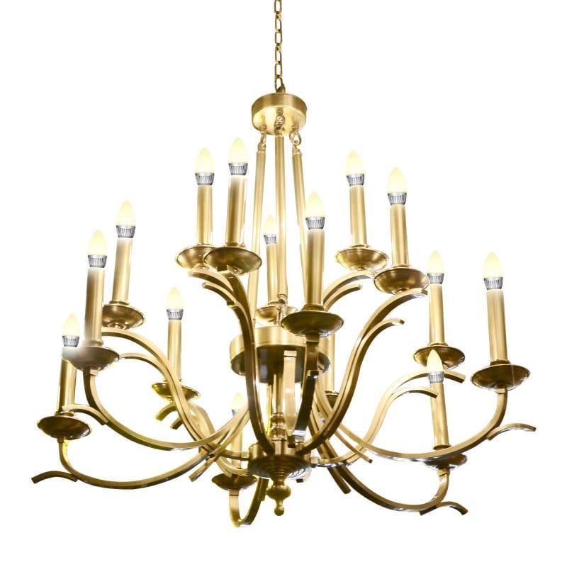 Люстра свеча подвесная классическая Brille BKL-044S/15 E14