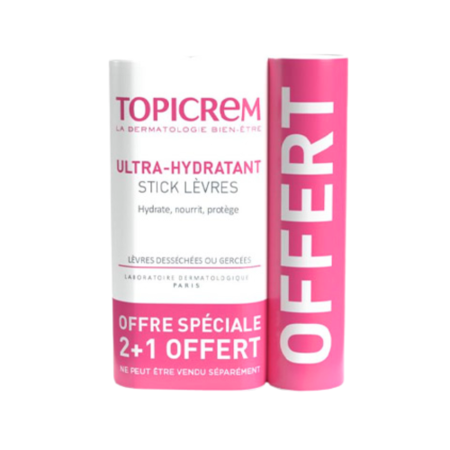 Набор бальзамов для губ Topicrem UH Ultra-Hydratant Stick Levres ультраувлажняющих 3 шт./4 г (26068747)