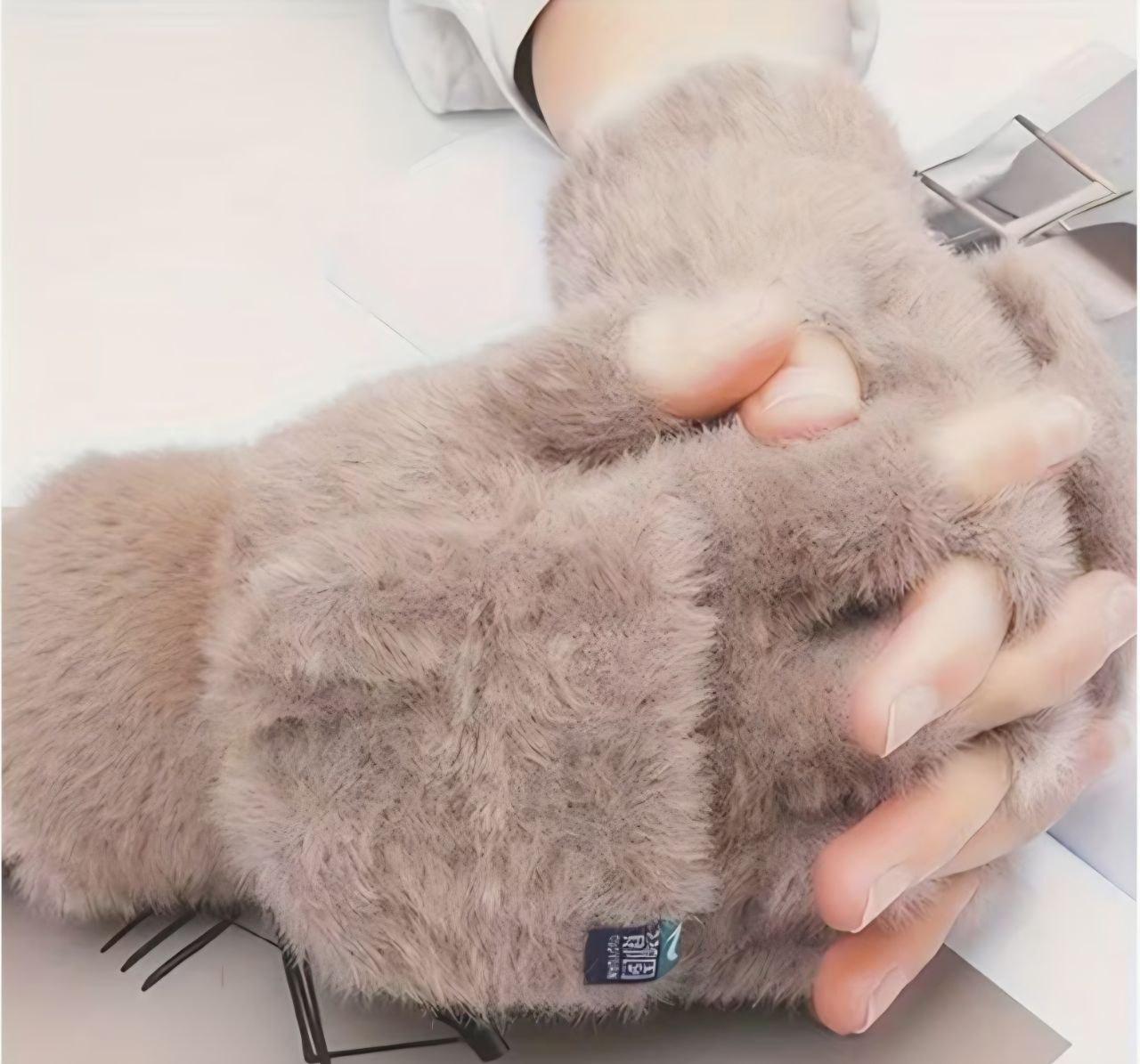 Перчатки-митинки женские Митенки велюровые без пальцев с клапаном (1305/4) - фото 1 Перчатки-митинки женские Митенки велюровые без пальцев с клапаном (1305/4) - фото 1