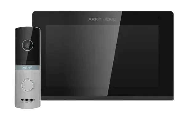 Комплект видеодомофона мультиформатный ARNY AVD-7421А AVP-742А 2Мп IPS Wi-Fi + AVP-NG230 1Мп Black/Silver
