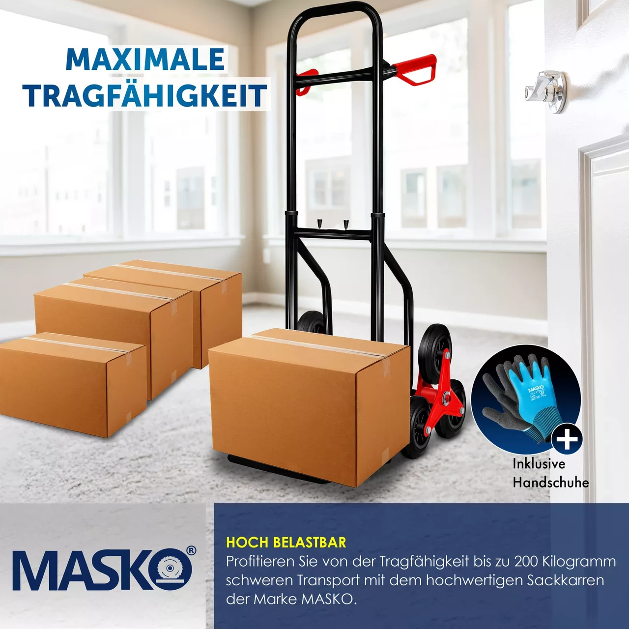 Грузоподъемная тележка MASKO 200 кг (2583270651) - фото 8 Грузоподъемная тележка MASKO 200 кг (2583270651) - фото 8