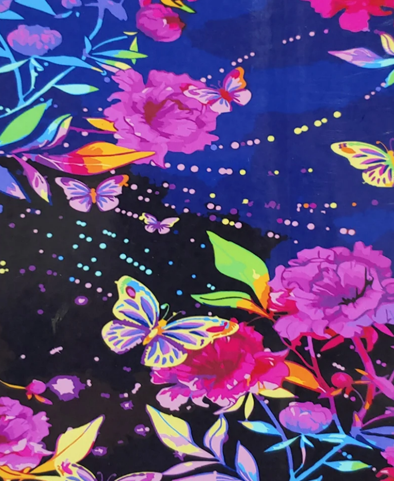 Картина по номерам Strateg Премиум Бабочки в цветах с лаком и уровнем 40x50 см (SY6677)