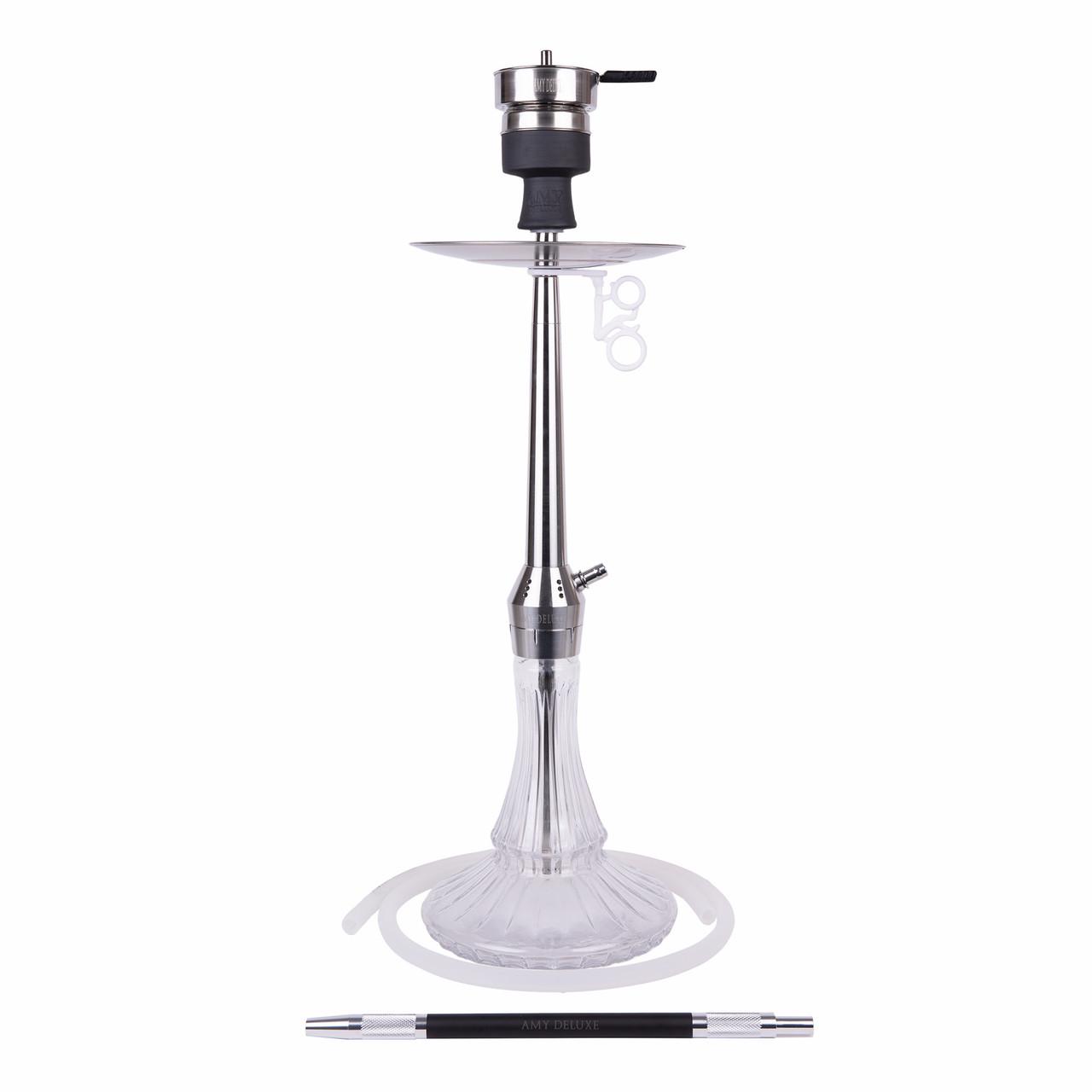 Кальян AMY Deluxe SS 35.01 Galactic Star на 1 персону 77 см Серебристный/Прозрачный (1750742143)