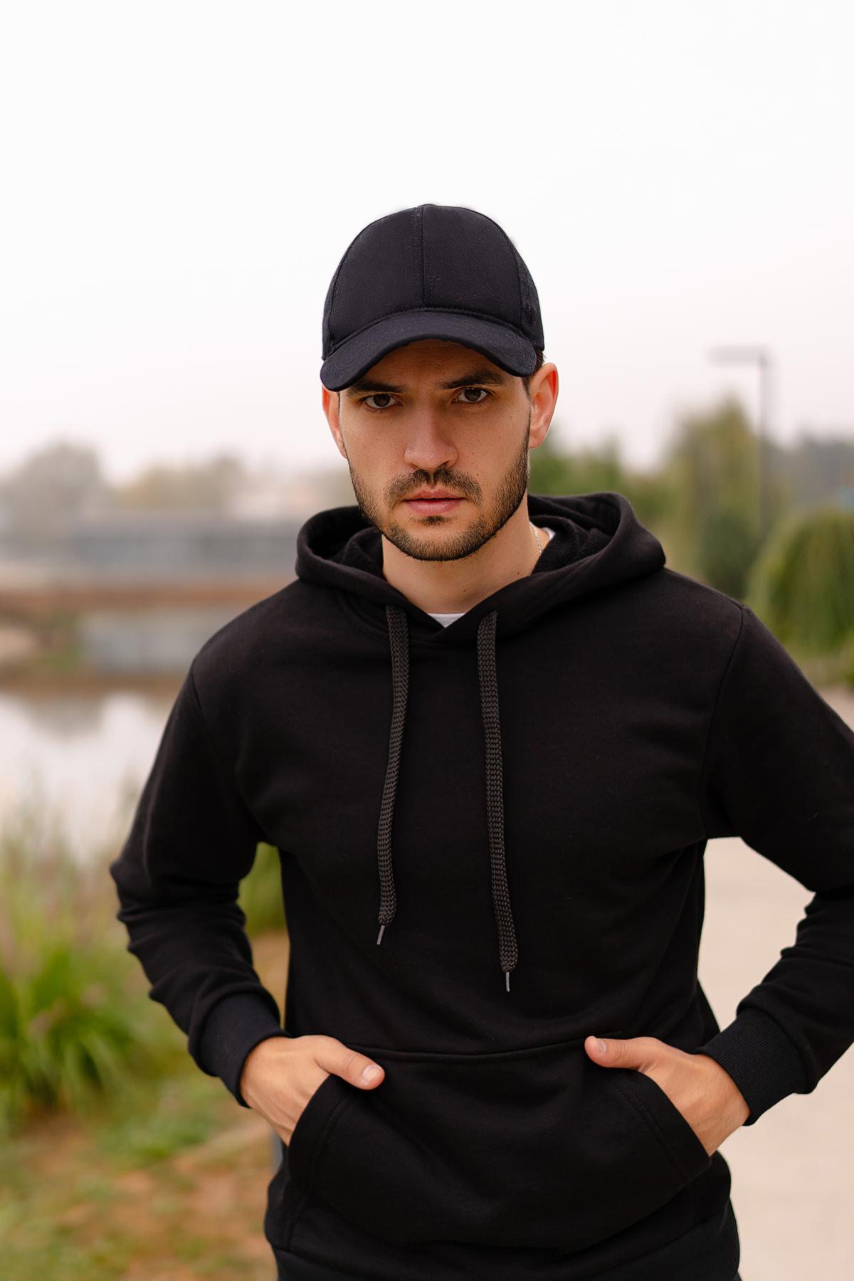 Худи мужское Explore с капюшоном S Черный (1334985813) - фото 4 Худи мужское Explore с капюшоном S Черный (1334985813) - фото 4