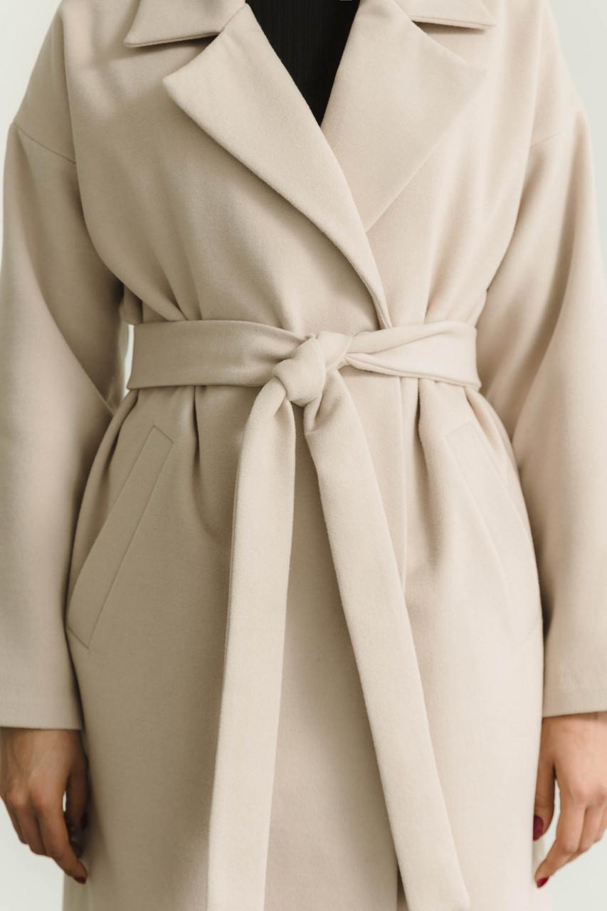 Пальто женское из кашемира L-XL Бежевый (2737858098) - фото 8 Пальто женское из кашемира L-XL Бежевый (2737858098) - фото 8