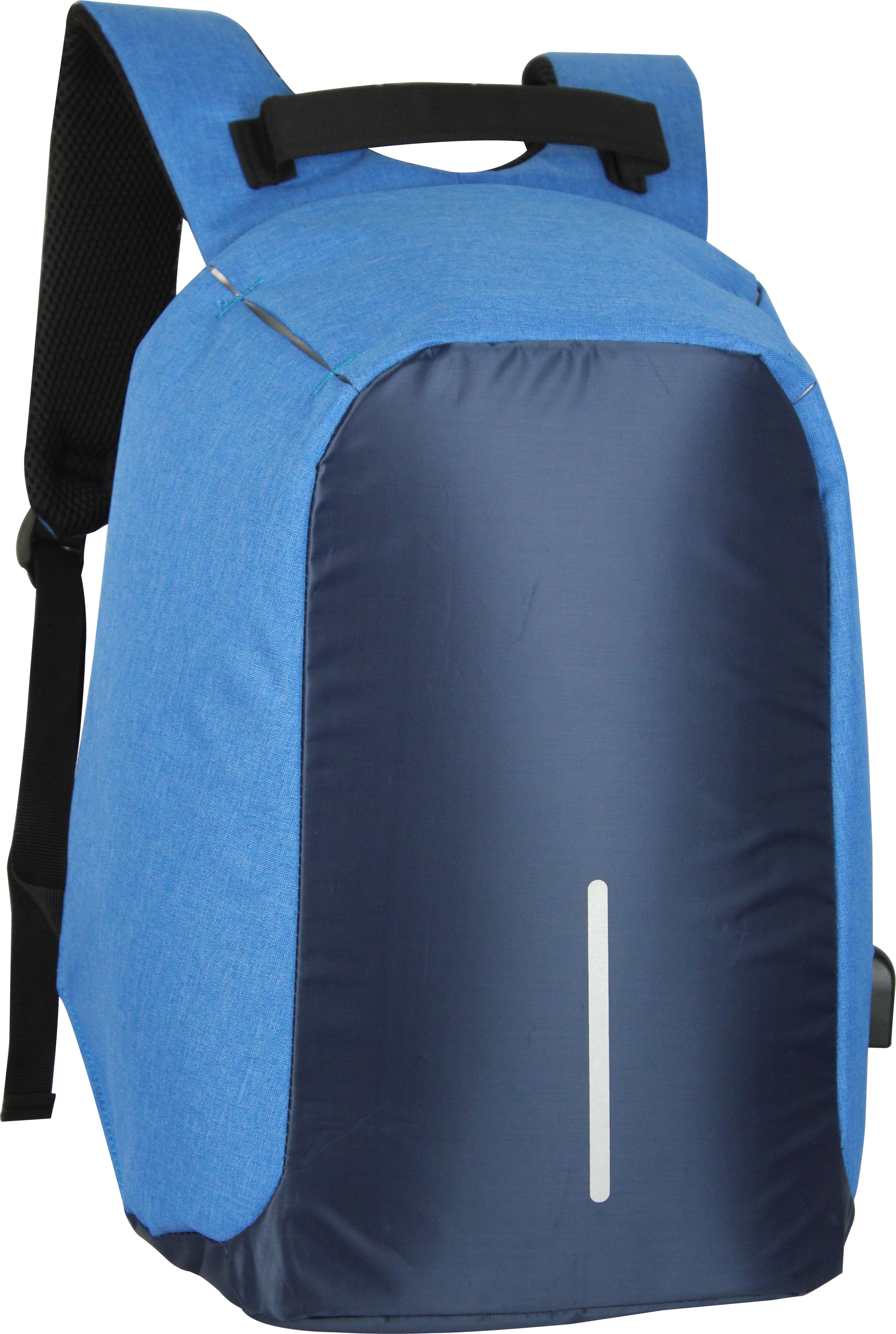 Рюкзак Optima Anti-theft 44х30х11 см 6-15 л Синій (O97482-02)