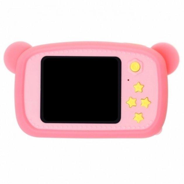 Цифровой детский фотоаппарат Smart Kids Camera Teddy GM-24 мишка Розовый (17084) - фото 2
