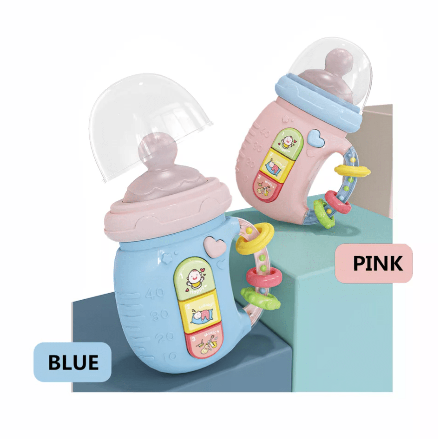 Игрушка развивающая музыкальная бутылочка-телефон 5в1 Голубой (10187) - фото 14 Игрушка развивающая музыкальная бутылочка-телефон 5в1 Голубой (10187) - фото 14