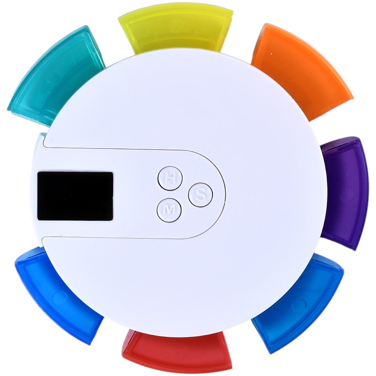 Органайзер для таблеток Pillbox со встроенным таймером на 7 дней (R100088) Органайзер для таблеток Pillbox со встроенным таймером на 7 дней (R100088)