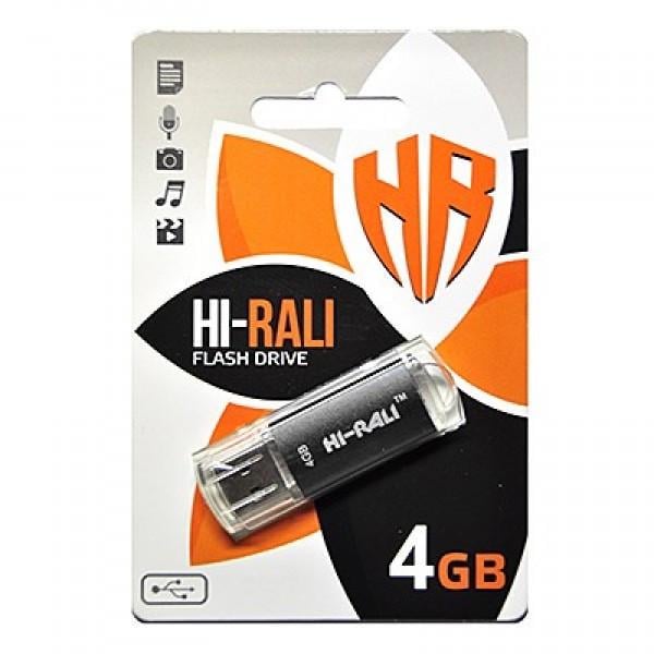 Флеш накоплювач 4you USB Hi-Rali 4 Gb rocket V-Cut 1150535705 Чорний - фото 1