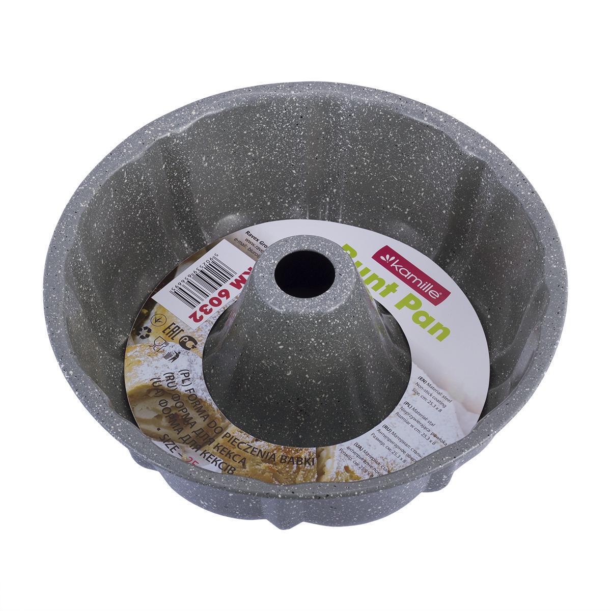 Форма для запекания из углеродистой стали 25,5х8,5 см Серый мрамор (6032)