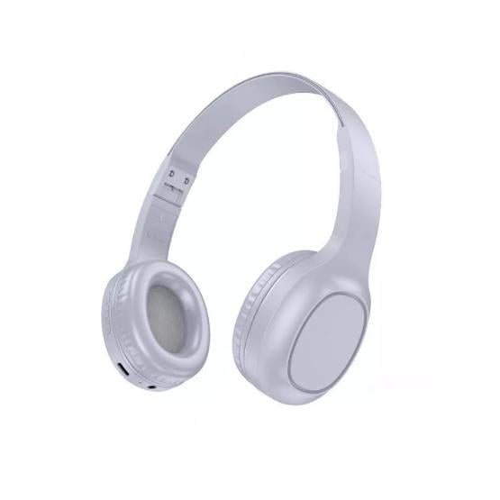 Наушники с микрофоном Hoco W46 Charm BT Bluetooth 5.3 AUX 200 мАч Синий (520610004)