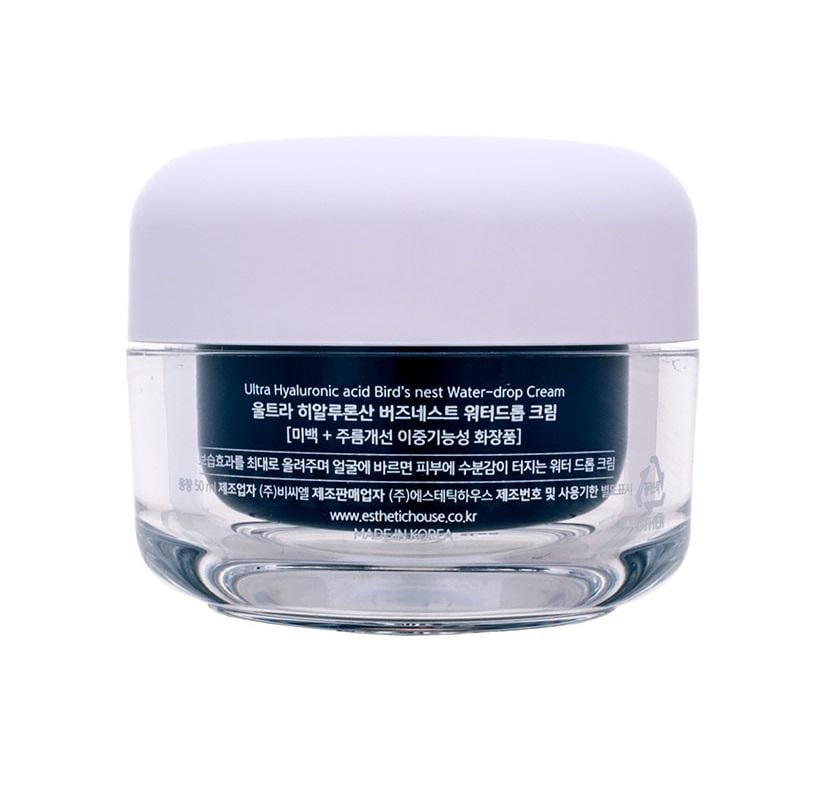 Крем для лица Ultra Hyaluronic Acid Bird's Nest Water-Drop Cream Esthetic House 50 мл (8809450011619) - фото 3