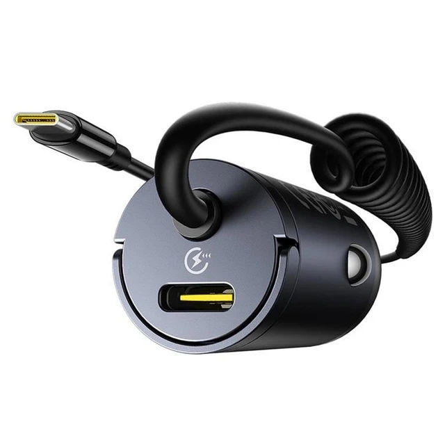 Зарядний пристрій автомобільний BASEUS Tiny Star Mini Car Charger Type-C та Type-C Cable Included C00035001121-00 30W Black