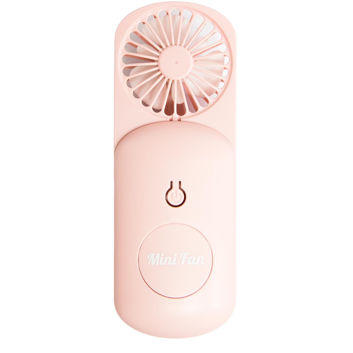 Мини вентилятор ручной Mini fan MK 4557 11х6 см Розовый (1008617-Pink)