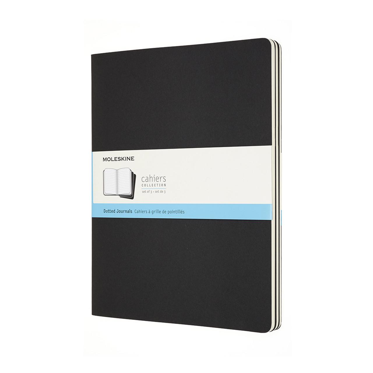 Блокнот Moleskine Cahier XXL 120 страниц в точку 21х30 см Черный