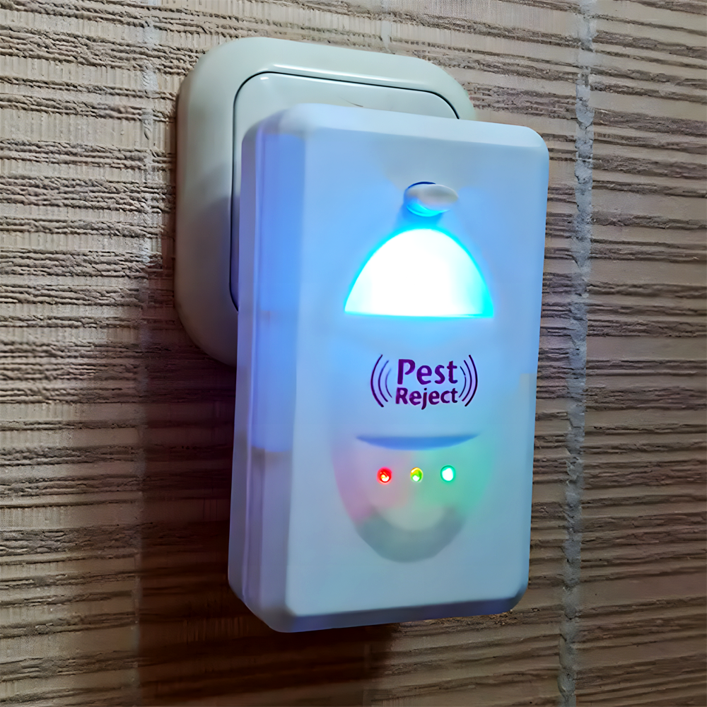 Ультразвуковой отпугиватель мышей и насекомых Pest Reject от сети 220В - фото 5